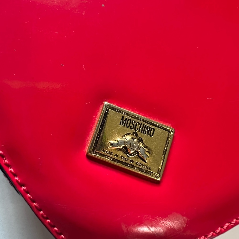 SOLD Moschino Vintage Red Heart Bag The Nanny Fran Fine Rare - Picture 15 of 15